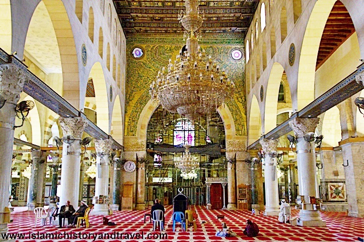 Interior Of The Al Aqsa Al Aqsa Mosque In Jerusalem