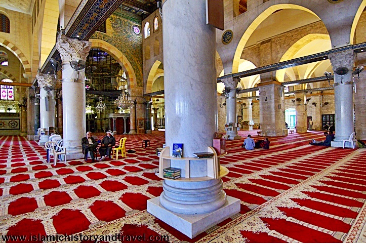 Interior Of The Al Aqsa Al Aqsa Mosque In Jerusalem