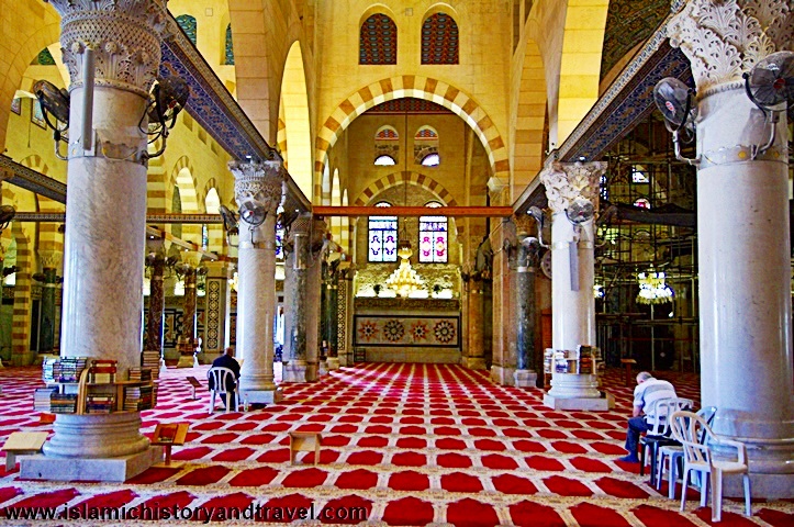 Interior Of The Al Aqsa Al Aqsa Mosque In Jerusalem